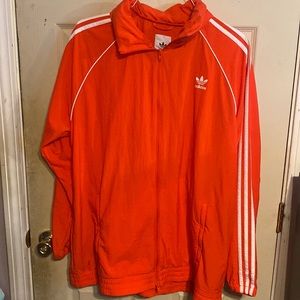 Adidas Red Windbreaker without Hood